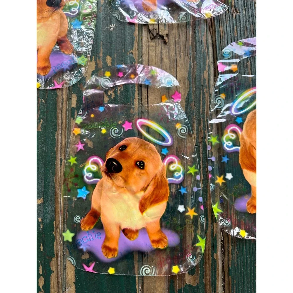 Lisa frank 5pc Poochie Puppy Angel Gift Bags Y2K Golden Retriever Vintage